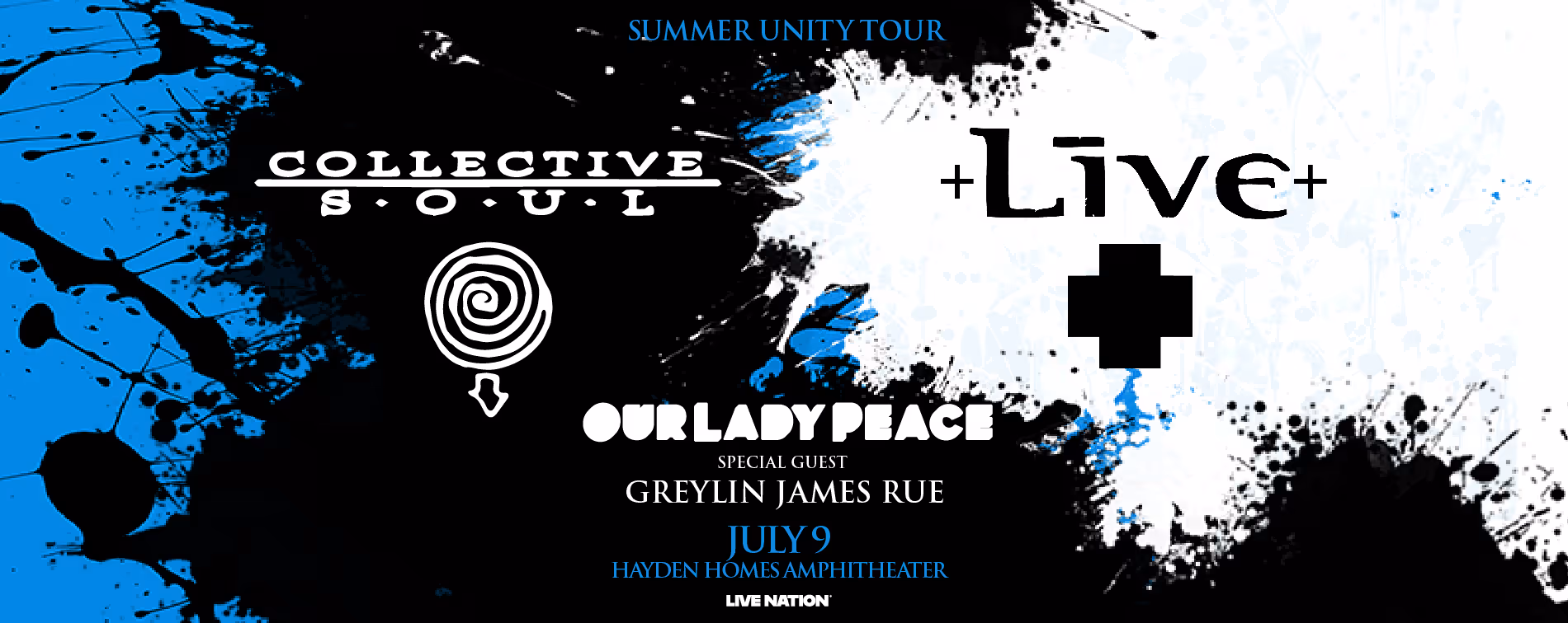 Collective Soul and LIVE play Hayden Homes Amphitheater in Bend, Oregon Wednesday, July 9.