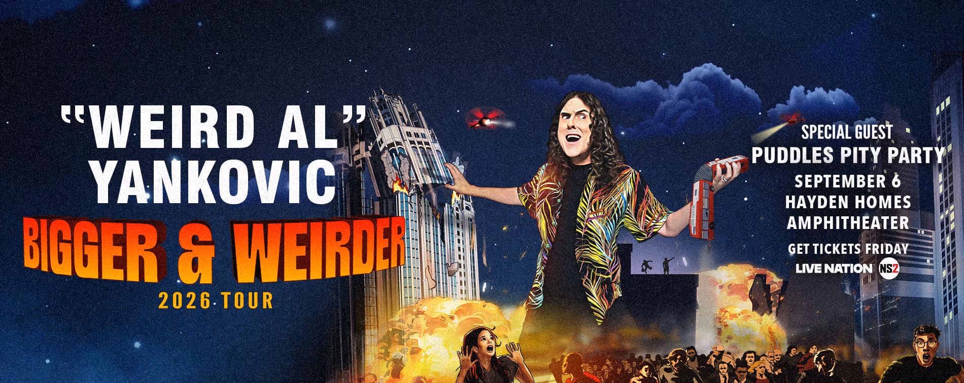 "Weird Al" Yankovic plays Hayden Homes Amphitheater in Bend, Oregon Sunday, Sept. 6