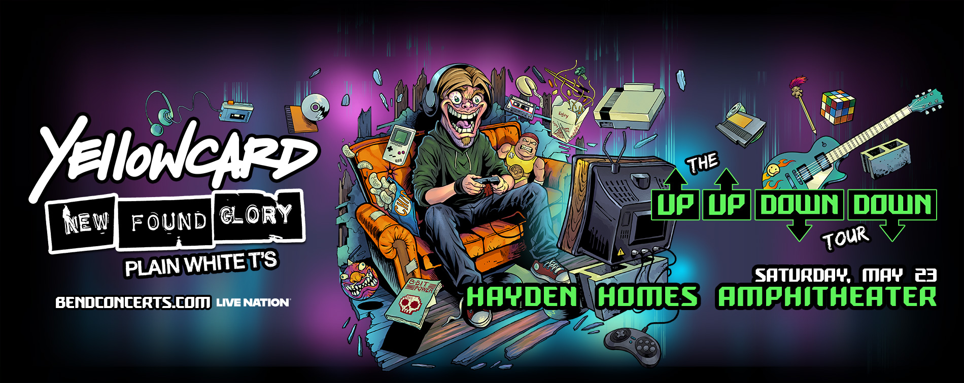 Yellowcard plays Hayden Homes Amphitheater in Bend, Oregon Saturday, May 23.