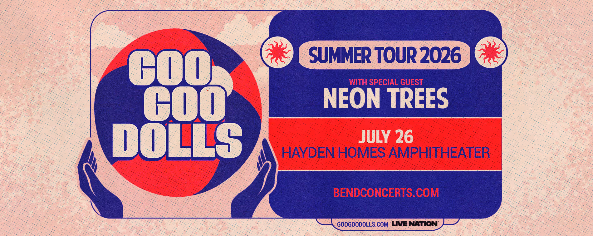 GOO GOO DOLLS play Hayden Homes Amphitheater in Bend, Oregon on Sunday, July 26