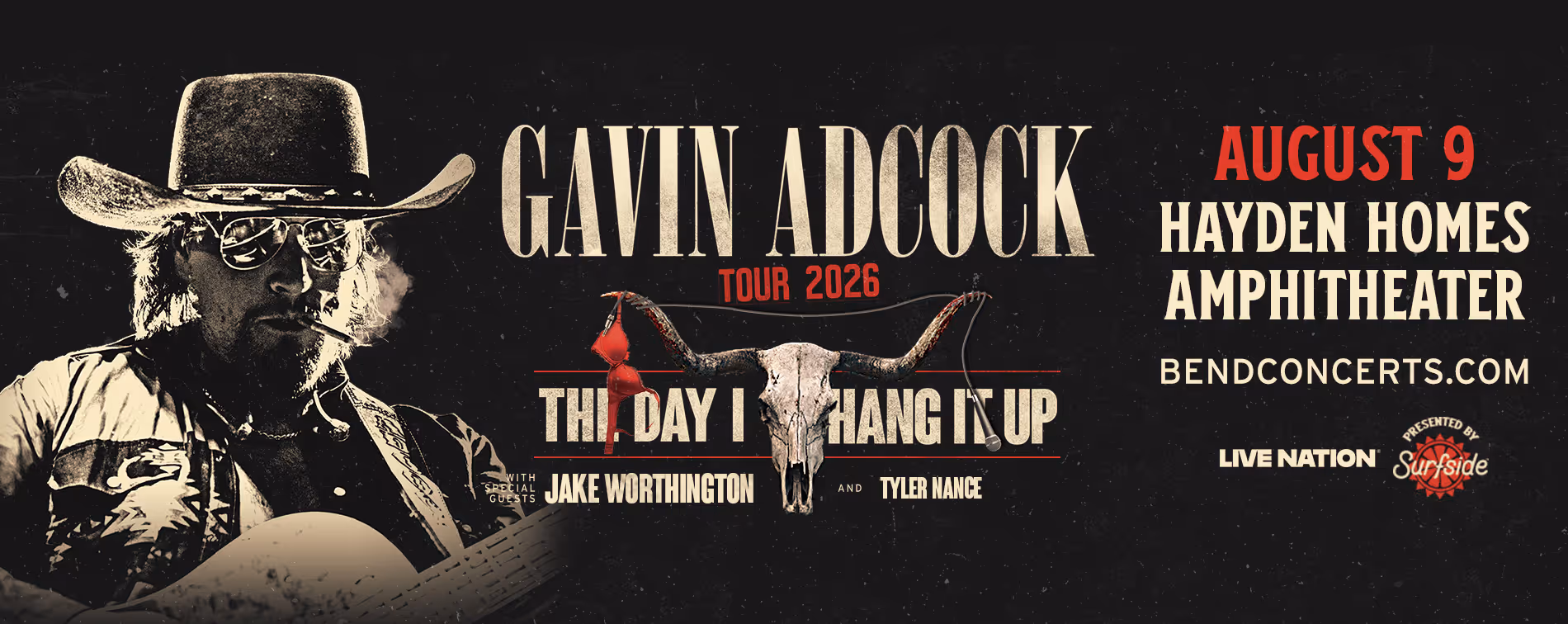 Gavin Adcock performs Hayden Homes Amphitheater Sunday, Aug. 9 in Bend, Oregon.