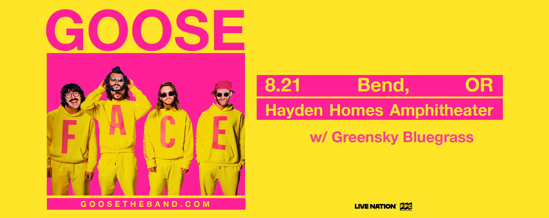 Goose plays Hayden Homes Amphitheater in Bend, Oregon August 21