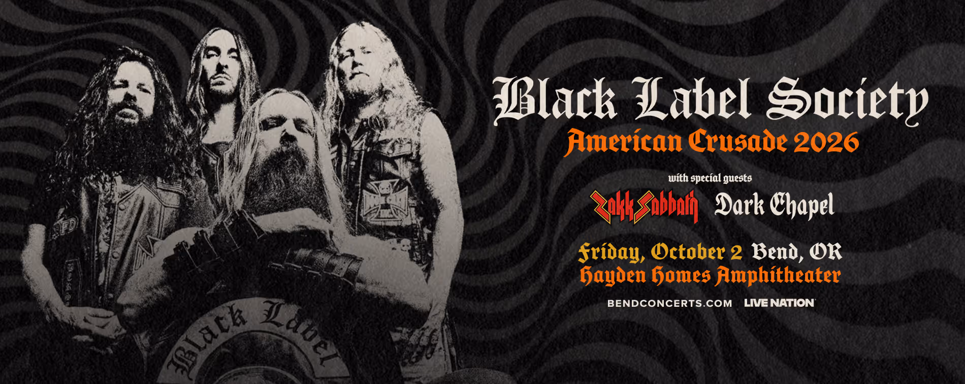 Black Label Society performs Hayden Homes Amphitheater in Bend, Oregon Friday, Oct. 2.
