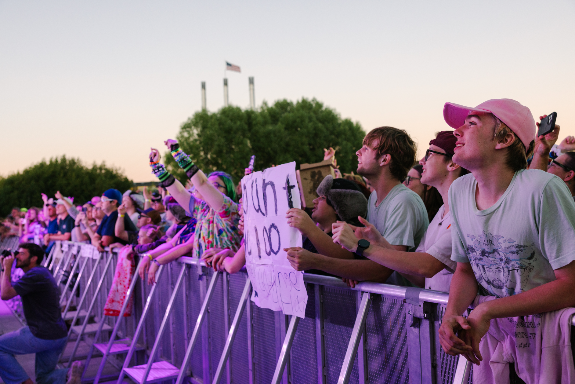 Fans at the AJR concert at Hayden Homes Amphitheater in Bend, Oregon.