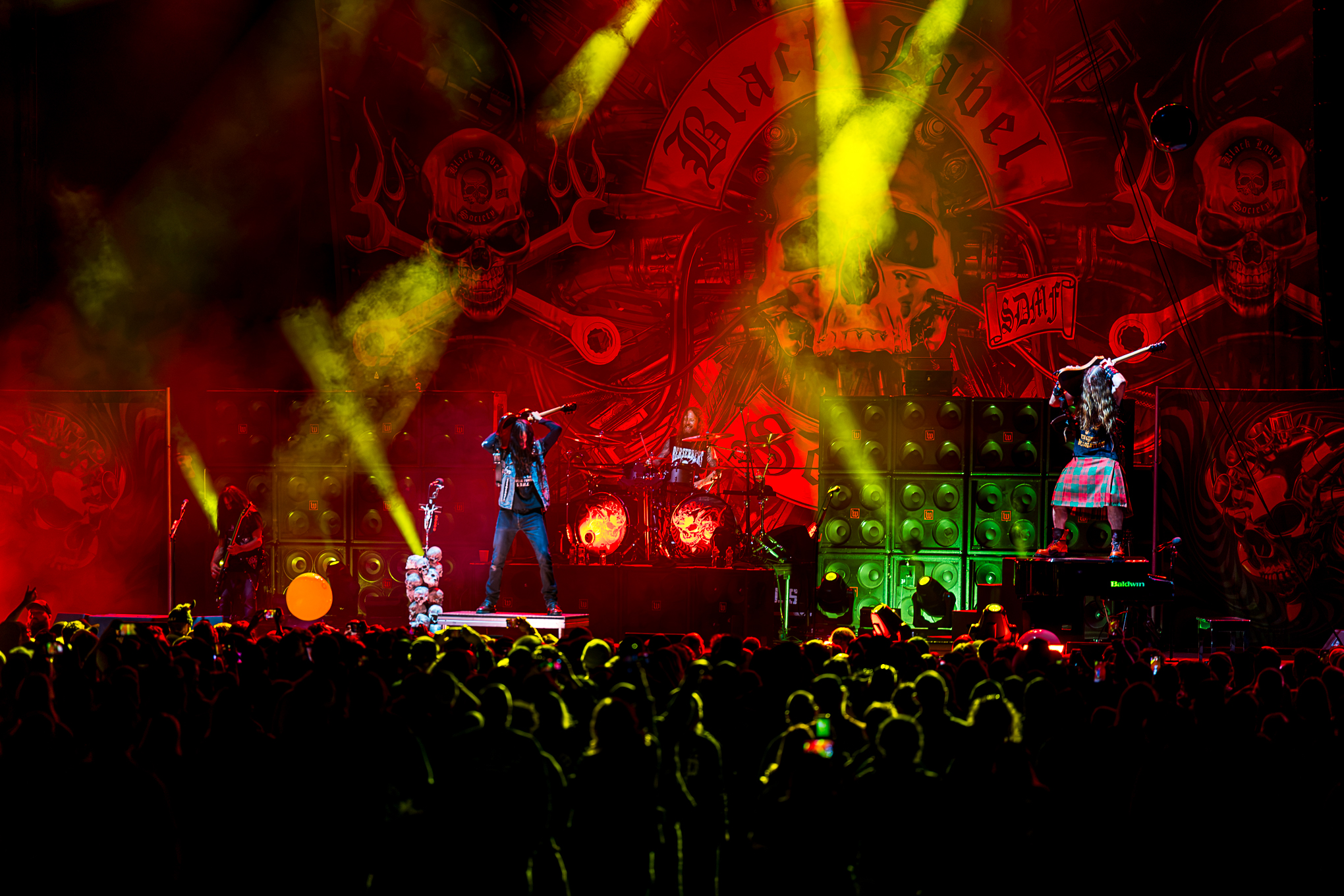 Black Label Society performing at Hayden Homes Amphitheater in Bend, OR photo by Casey Conemac