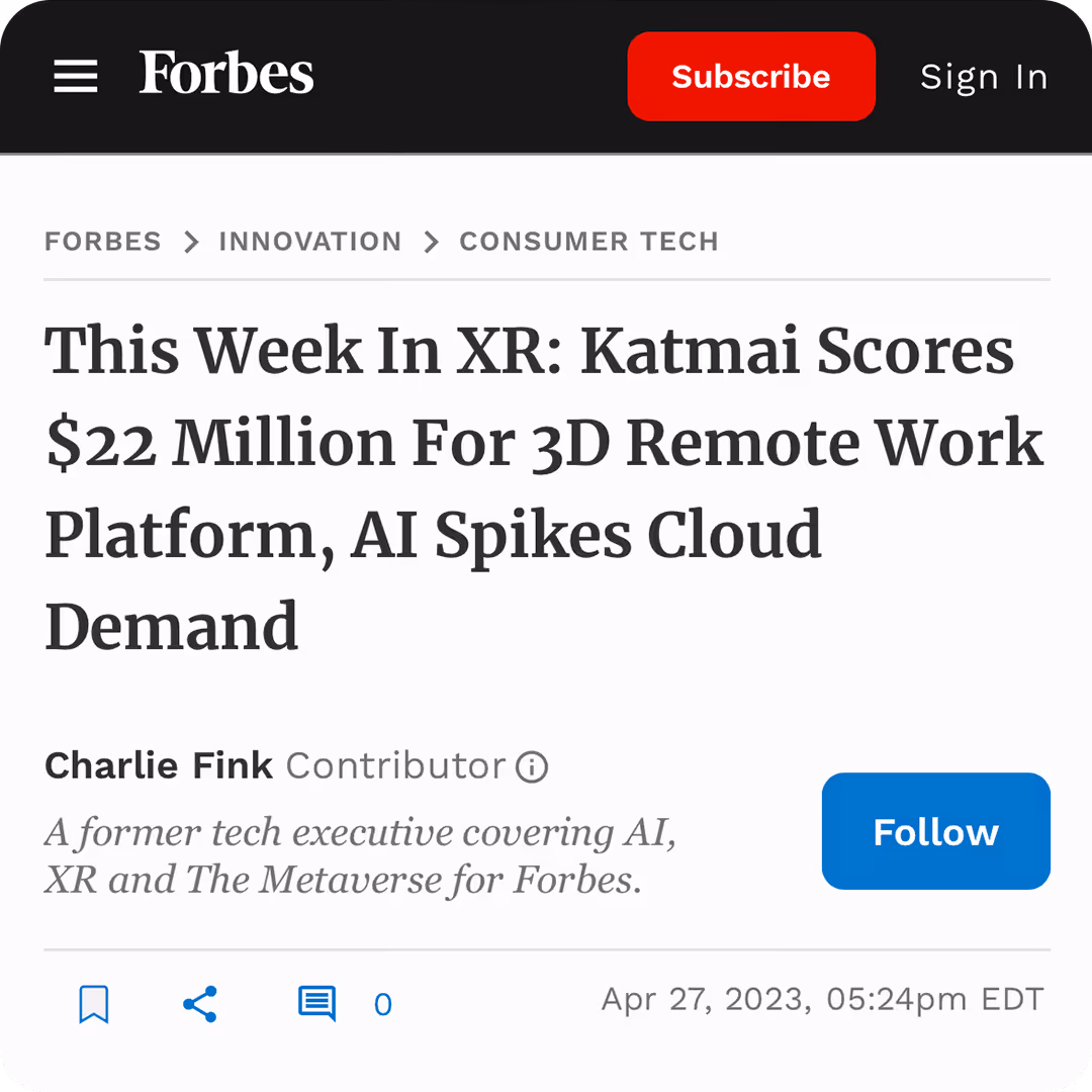 Katmai - Forbes Article