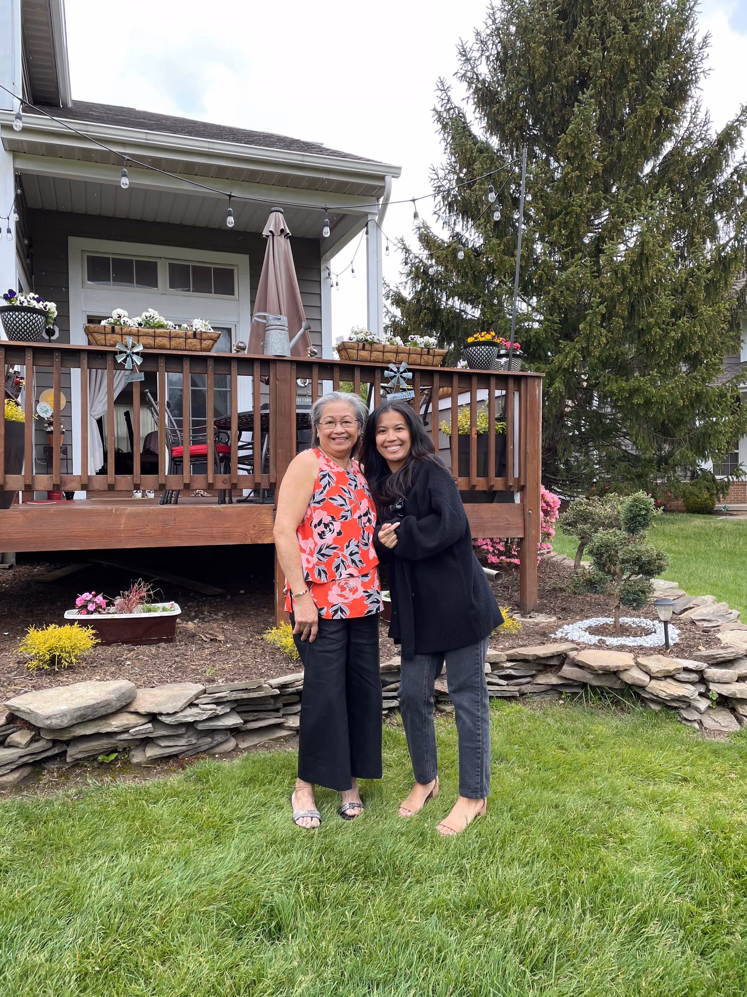 Kristle Navarro and her mom