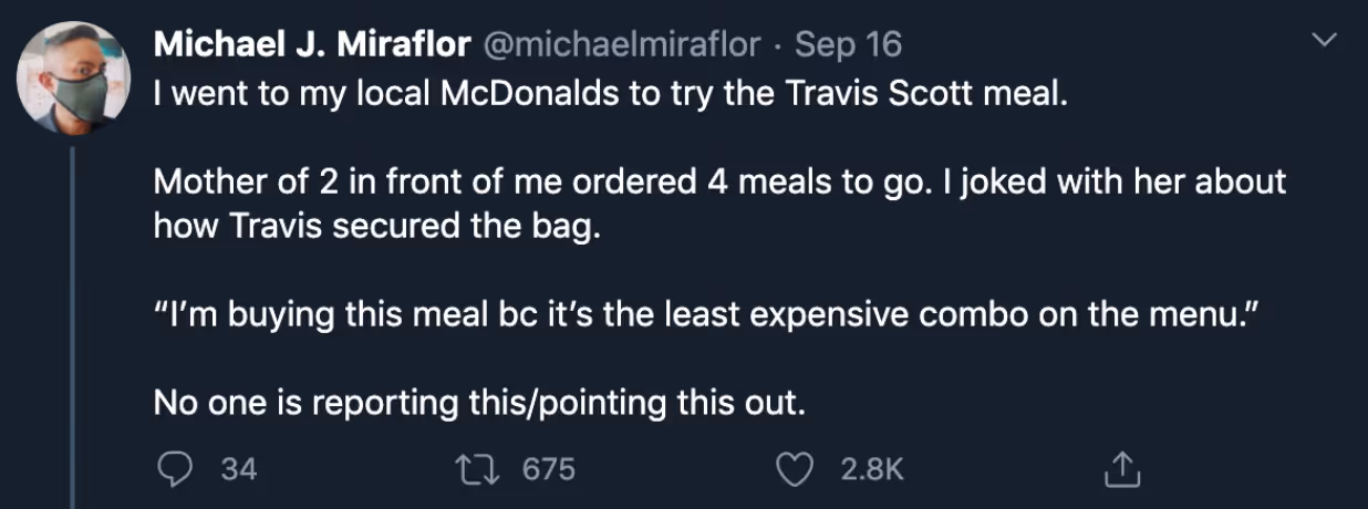 Twitter Post of Michael J. Miraflor