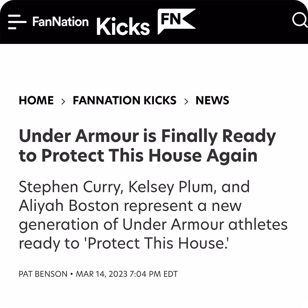 Under Armour - Fan Nation Kicks Article