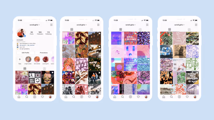 scroll.girls Instagram page