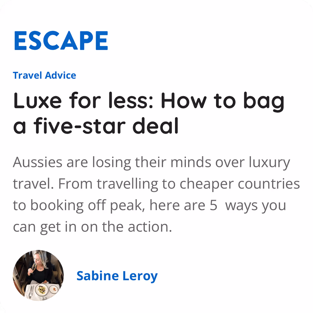 Kayak - Escape Article