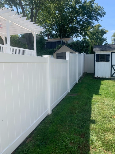 power washed fence