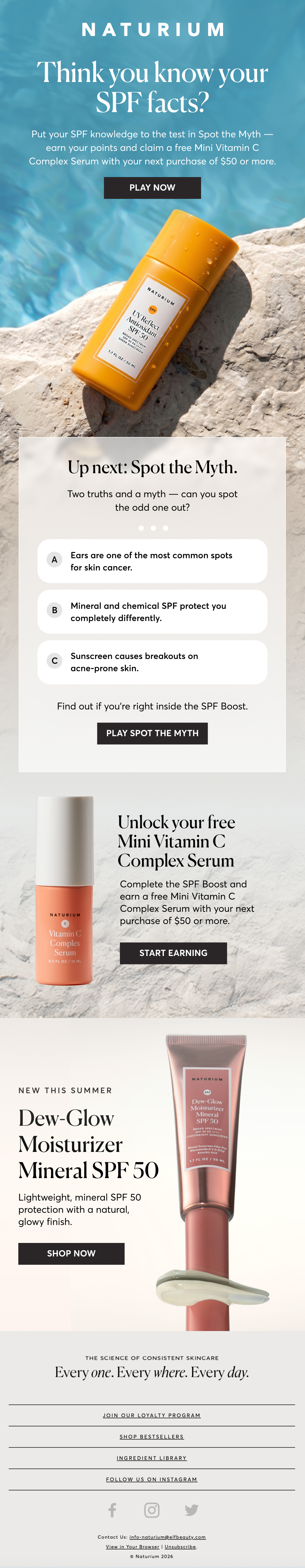 Subscription email: Spot The Myth