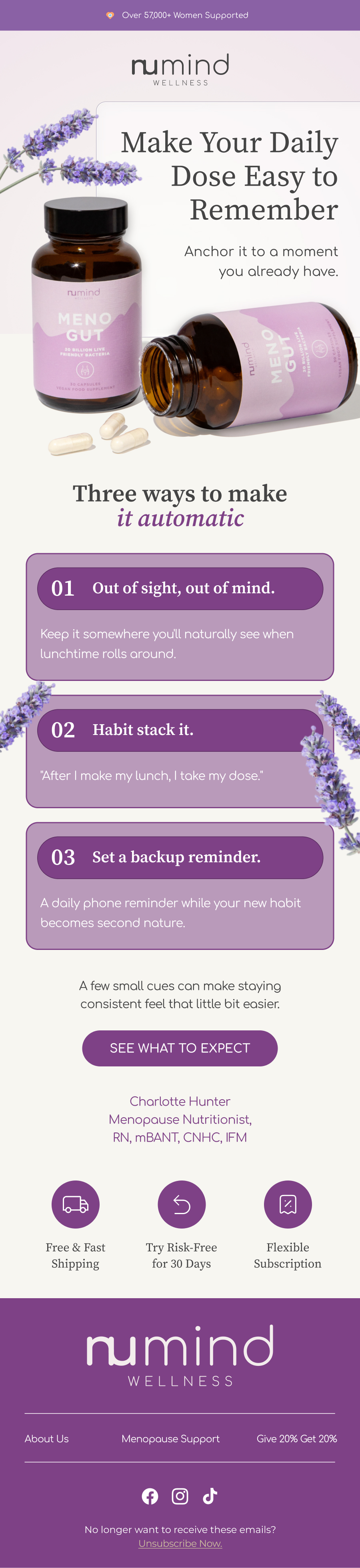 Habit building email