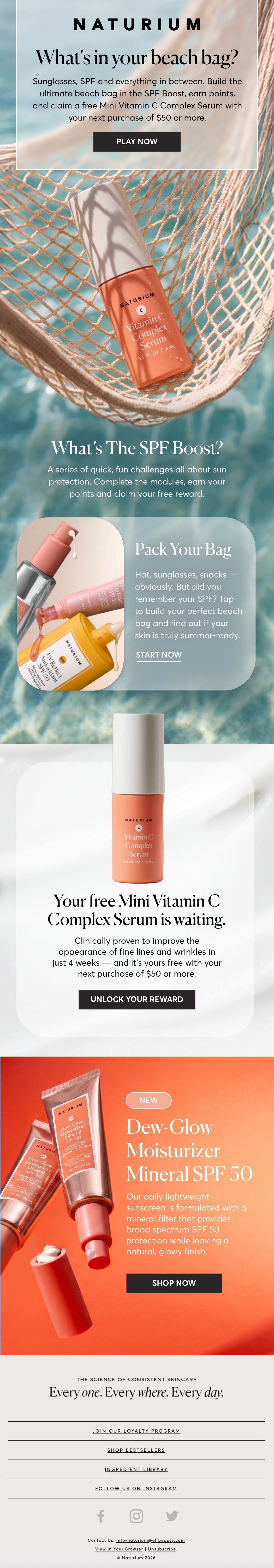 Subscription email: Pack Your Bag