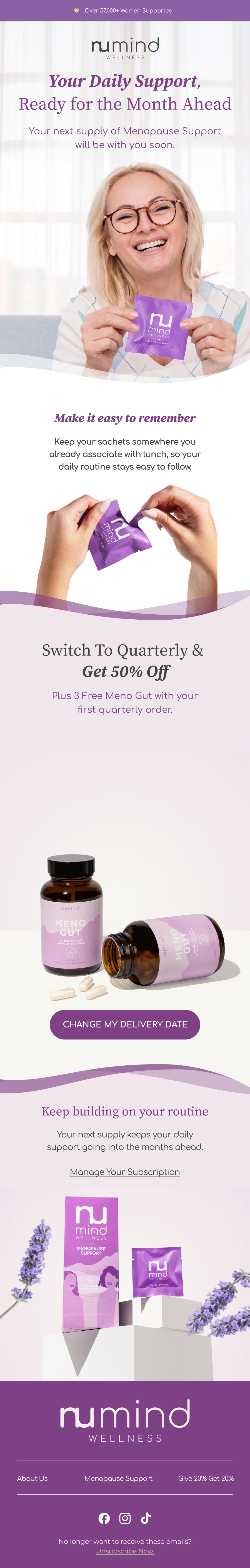 Monthly subscriber cycle 3 email