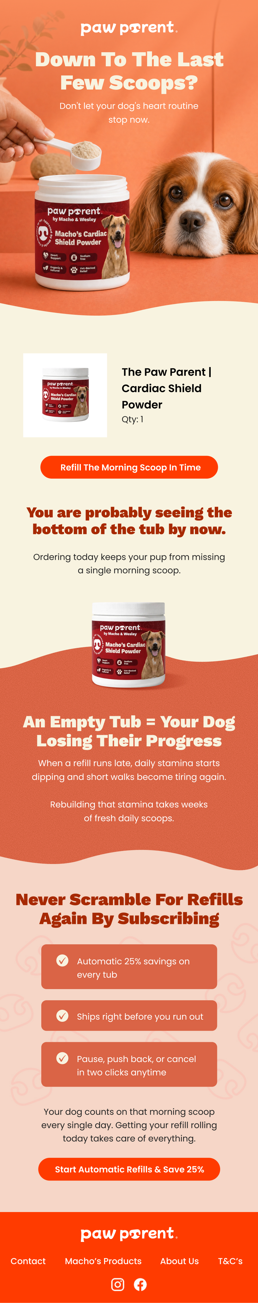Product education email