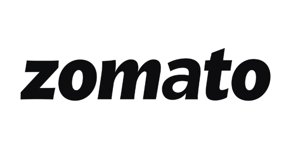 Zomato company logo in black lowercase letters.