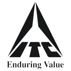 Logo with stylized letters ITC under a triangular design and the tagline 'Enduring Value'.