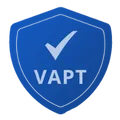 Blue shield icon with a white checkmark and the text VAPT.