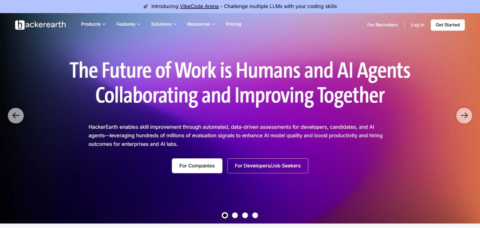 HackerEarth Homepage