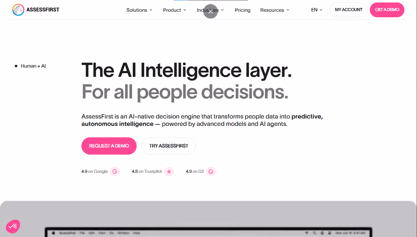 AssessFirst Homepage