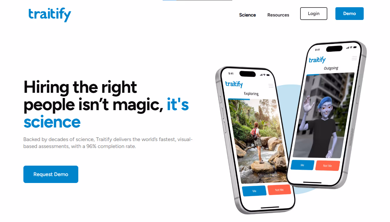 Traitify Homepage