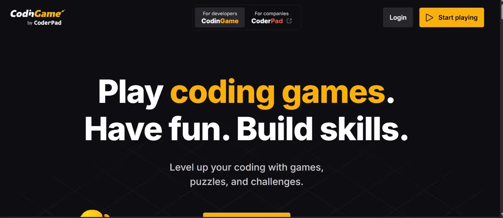 CodinGame Homepage