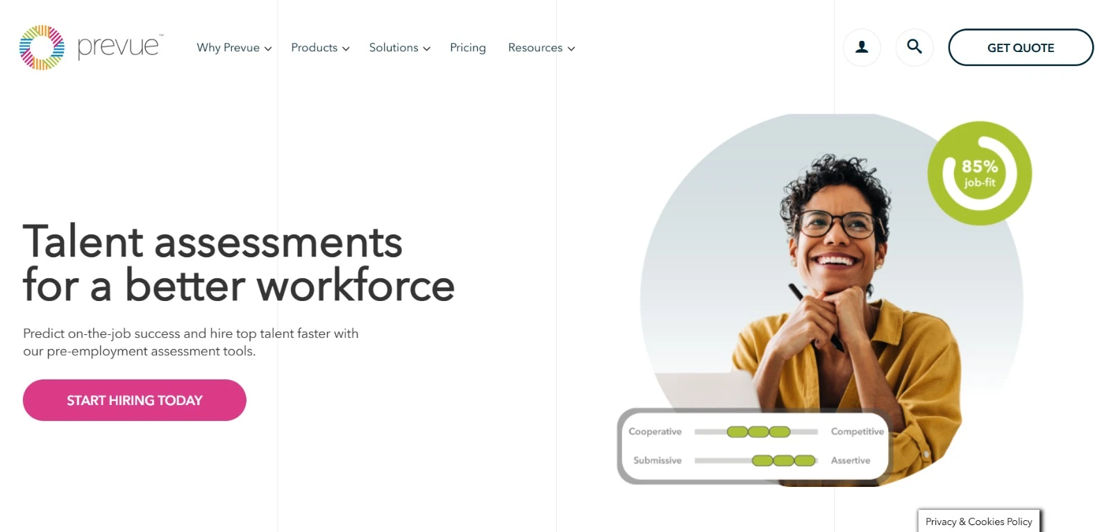 Prevue Assessments Homepage