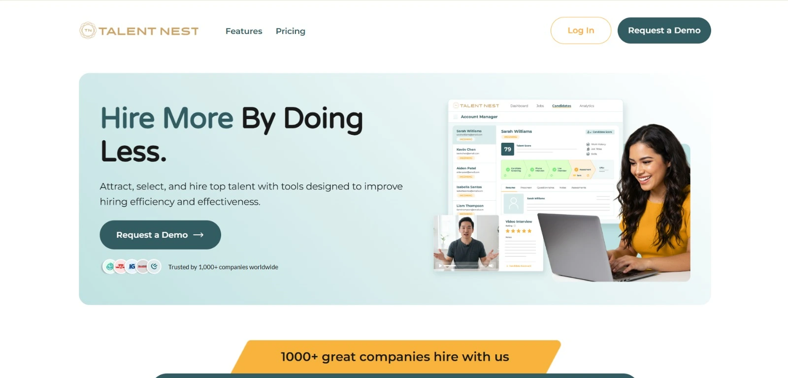 TalentNest Homepage