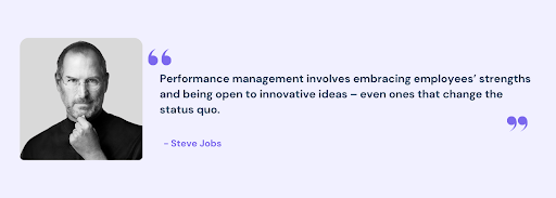 Steve Jobs quote on Performance Appraisal