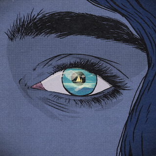 Ehrling, Eirik Næss, "Ocean Blue" single cover art