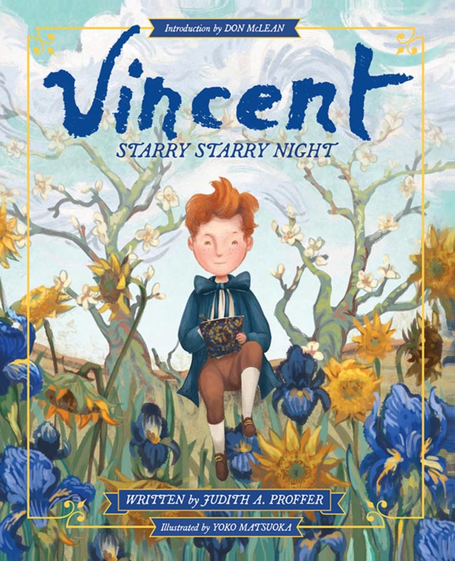 Vincent: Starry Starry Night, book cover, 2025 IBPA Book Award Recepient