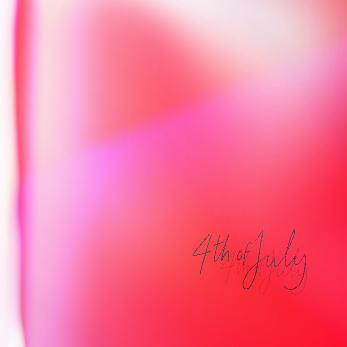 Justine Blazer, "4th of July" single cover art