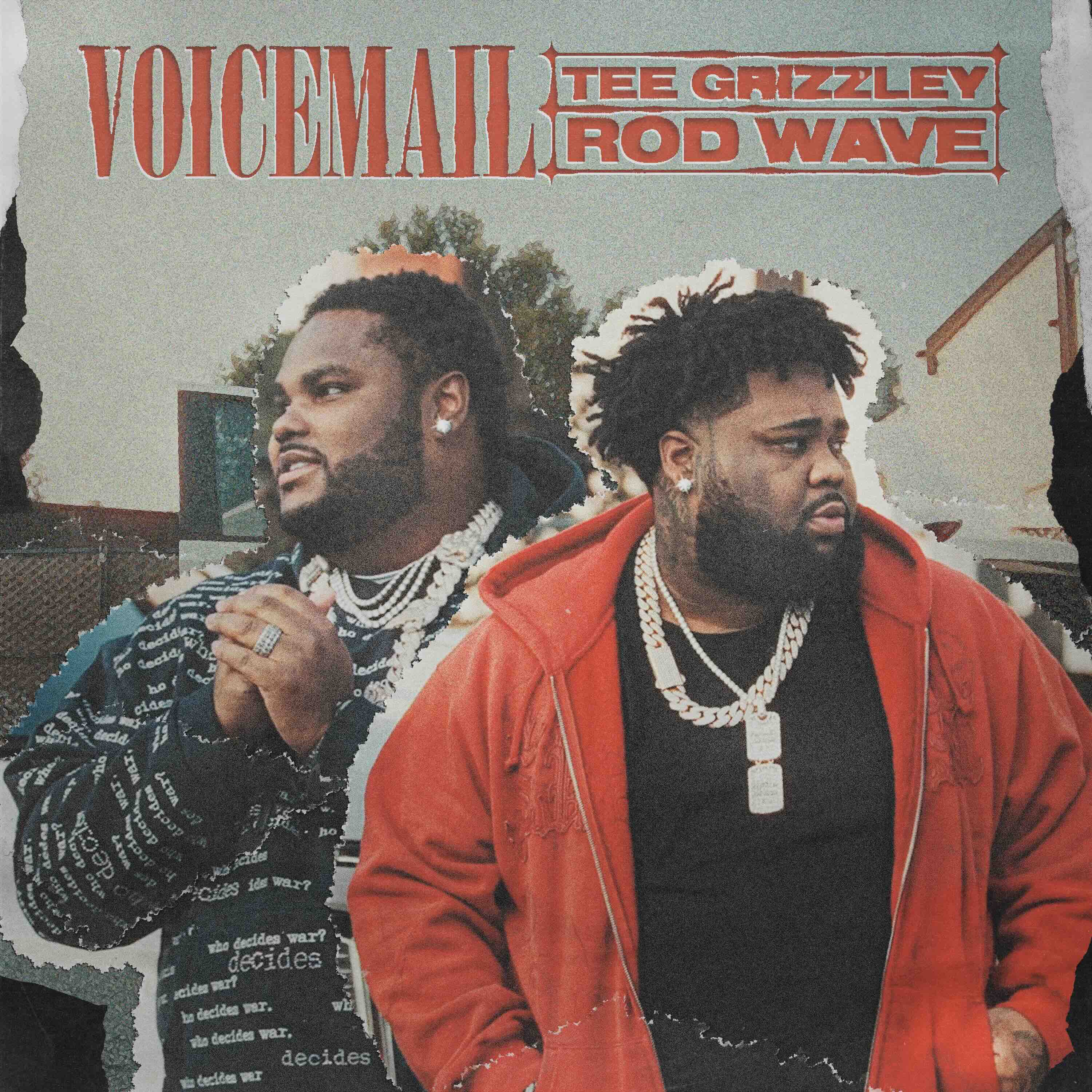 Tee Grzzley feat. Rod Wave, "Voicemail" single cover art