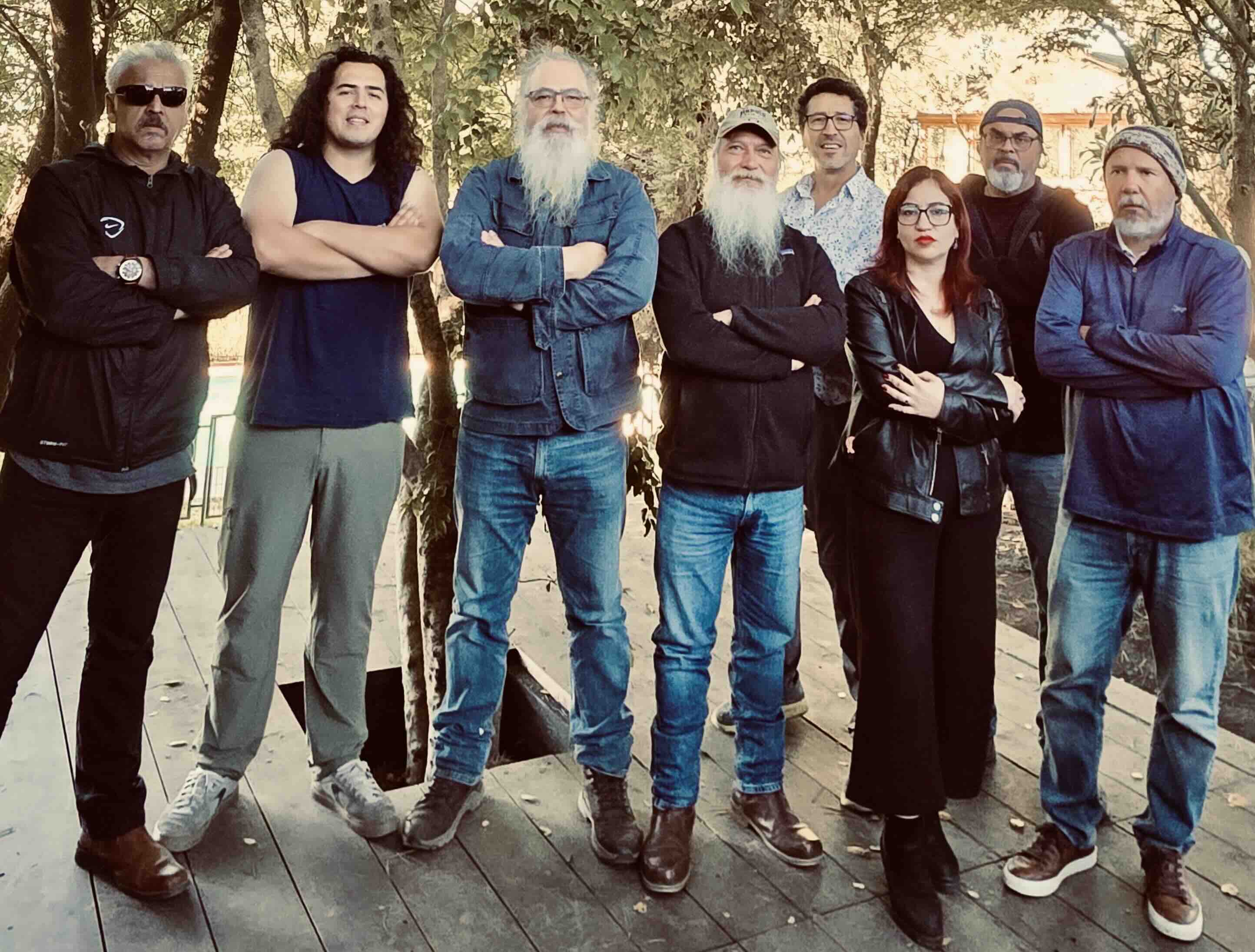 Fantompass (left to right): Cristian Fuentes, Elard Martín Koch, Elard Simón Koch, Pablo Escobar, Miguel Inostroza, Claudia Faúndez, Felipe Mardones, Adolfo Ibáñez.