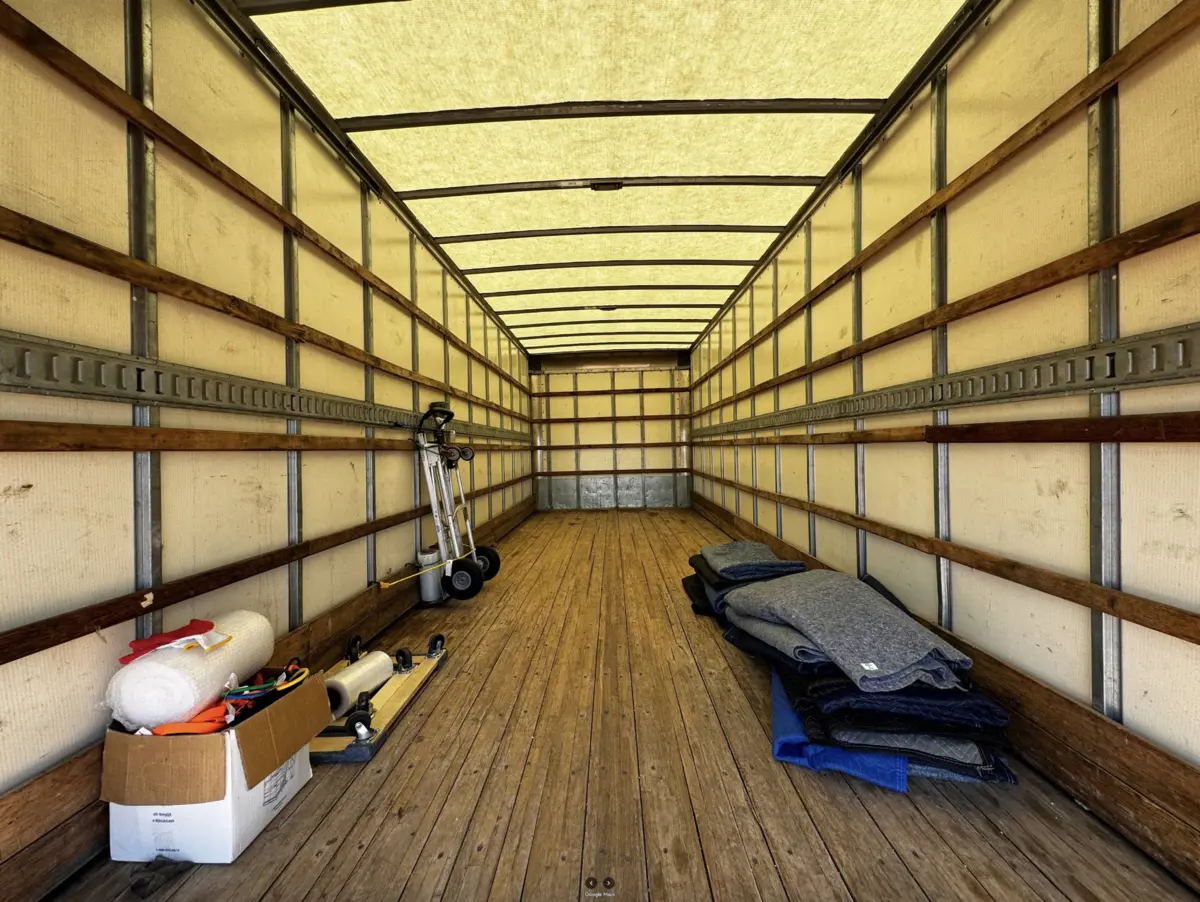 Moving a couch for a homeowner 