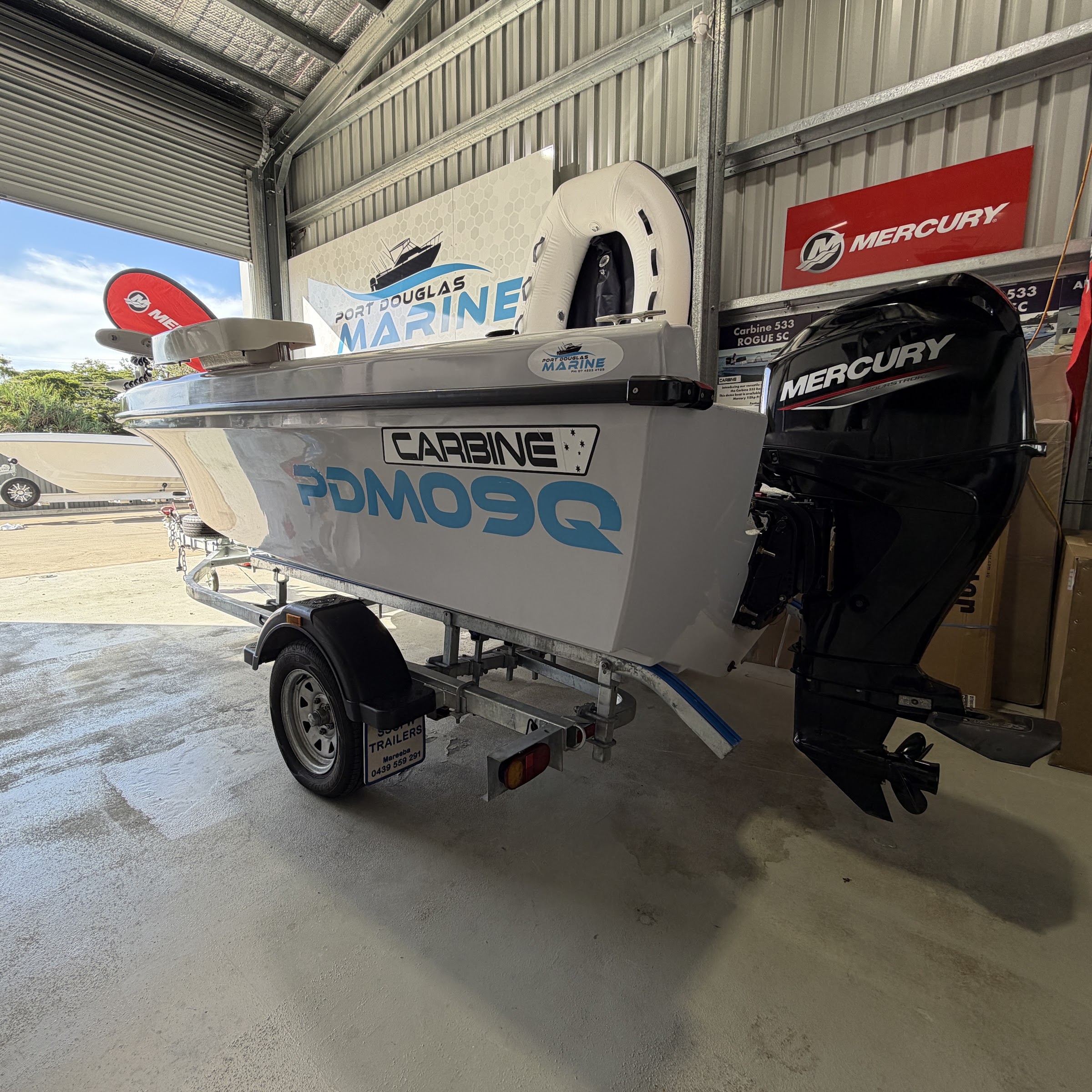 Carbine Cape Yorker 465 Tiller