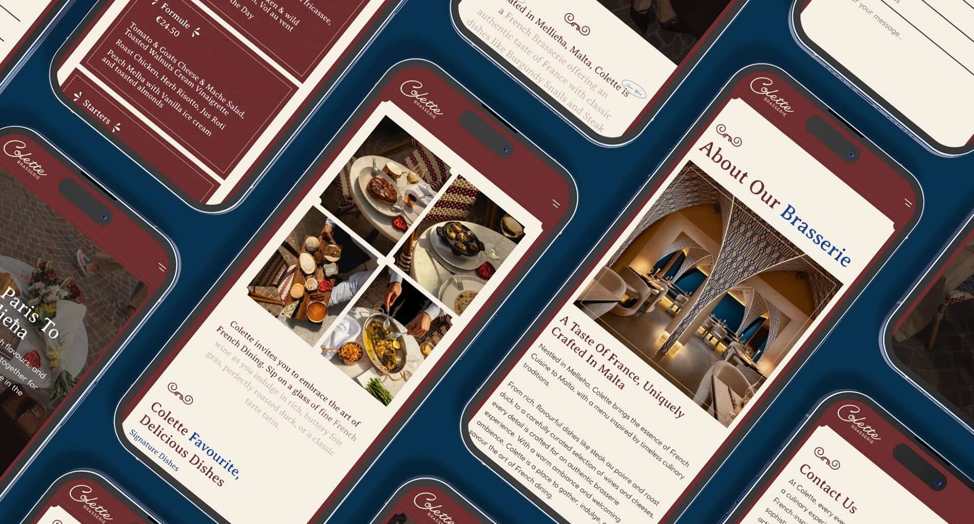 Colette Brasserie website by MPiFY