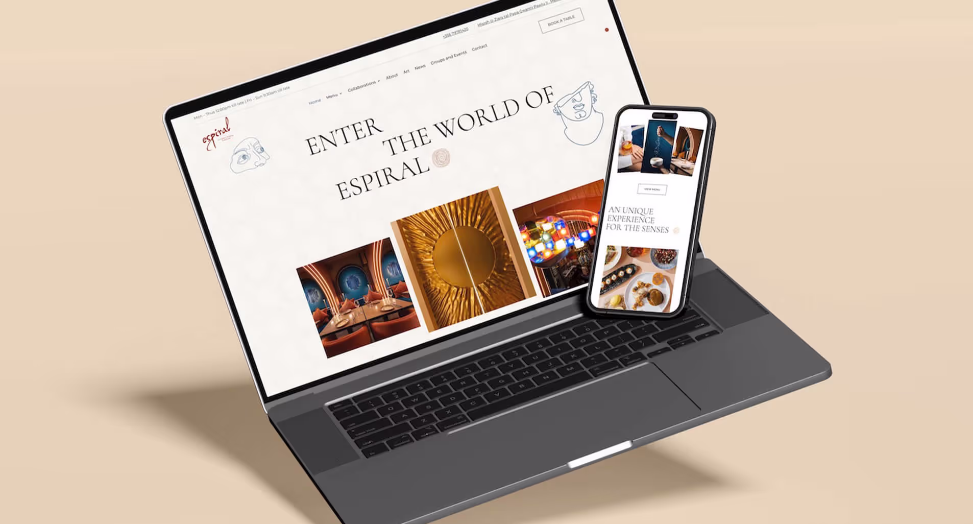 Espiral website by MPiFY