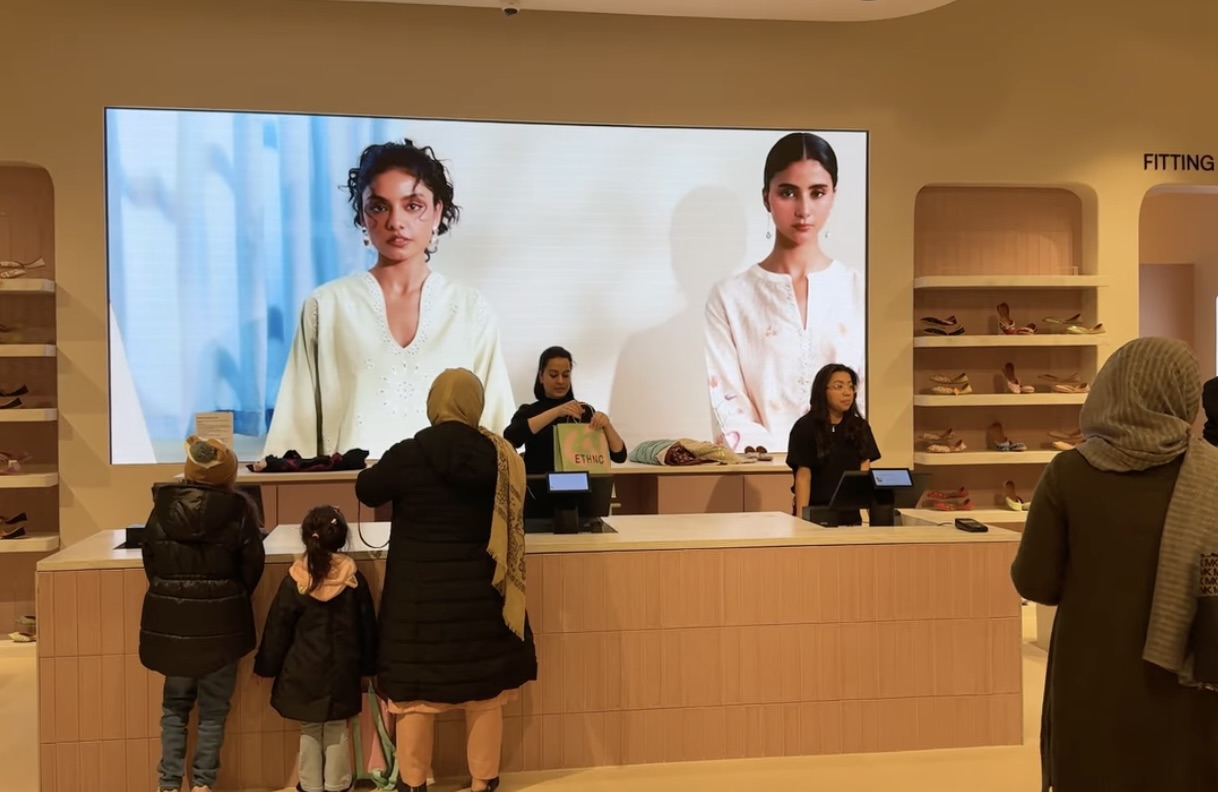 ETHNC LED video wall installation at Tysons Corner