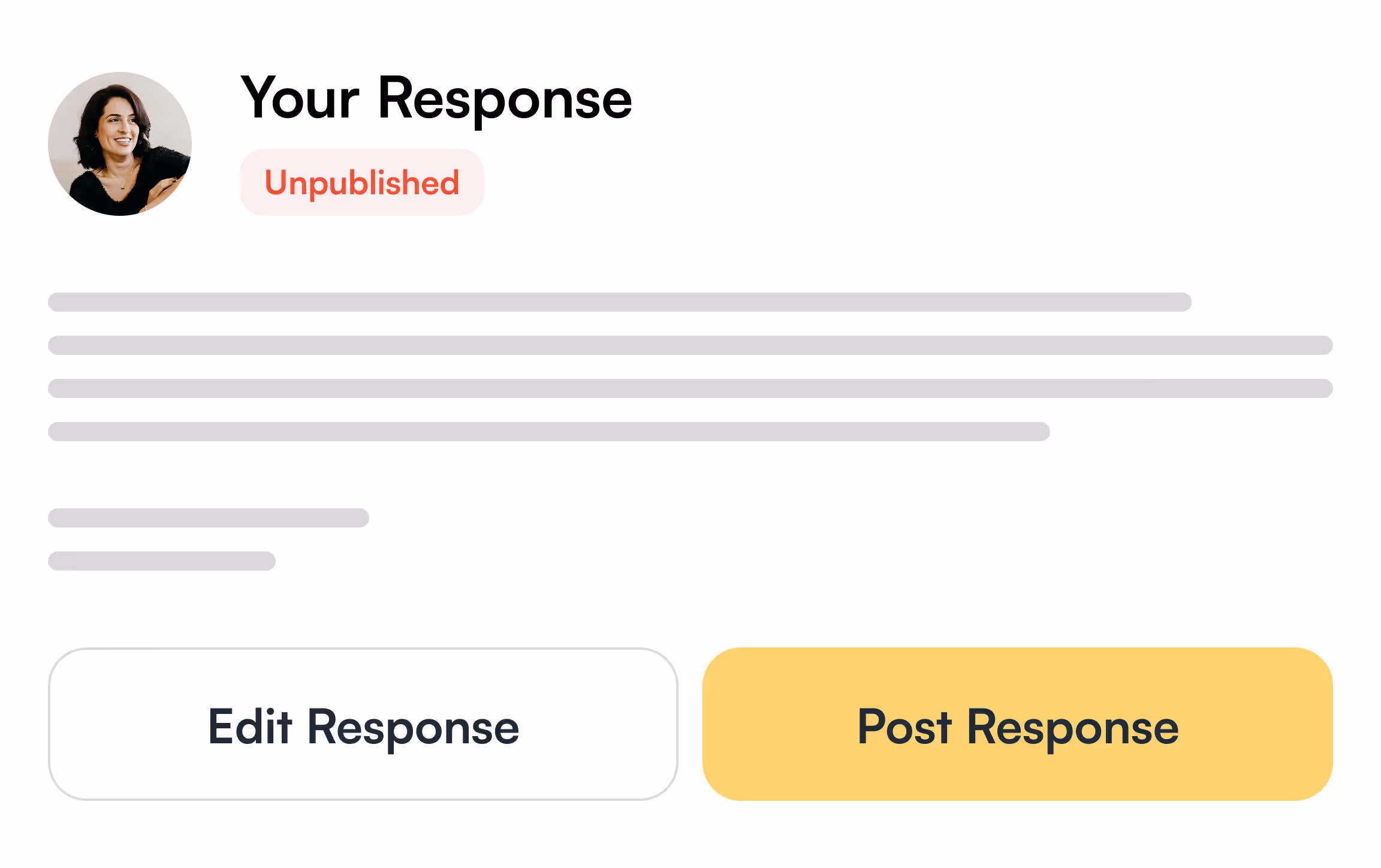 Response Posting API