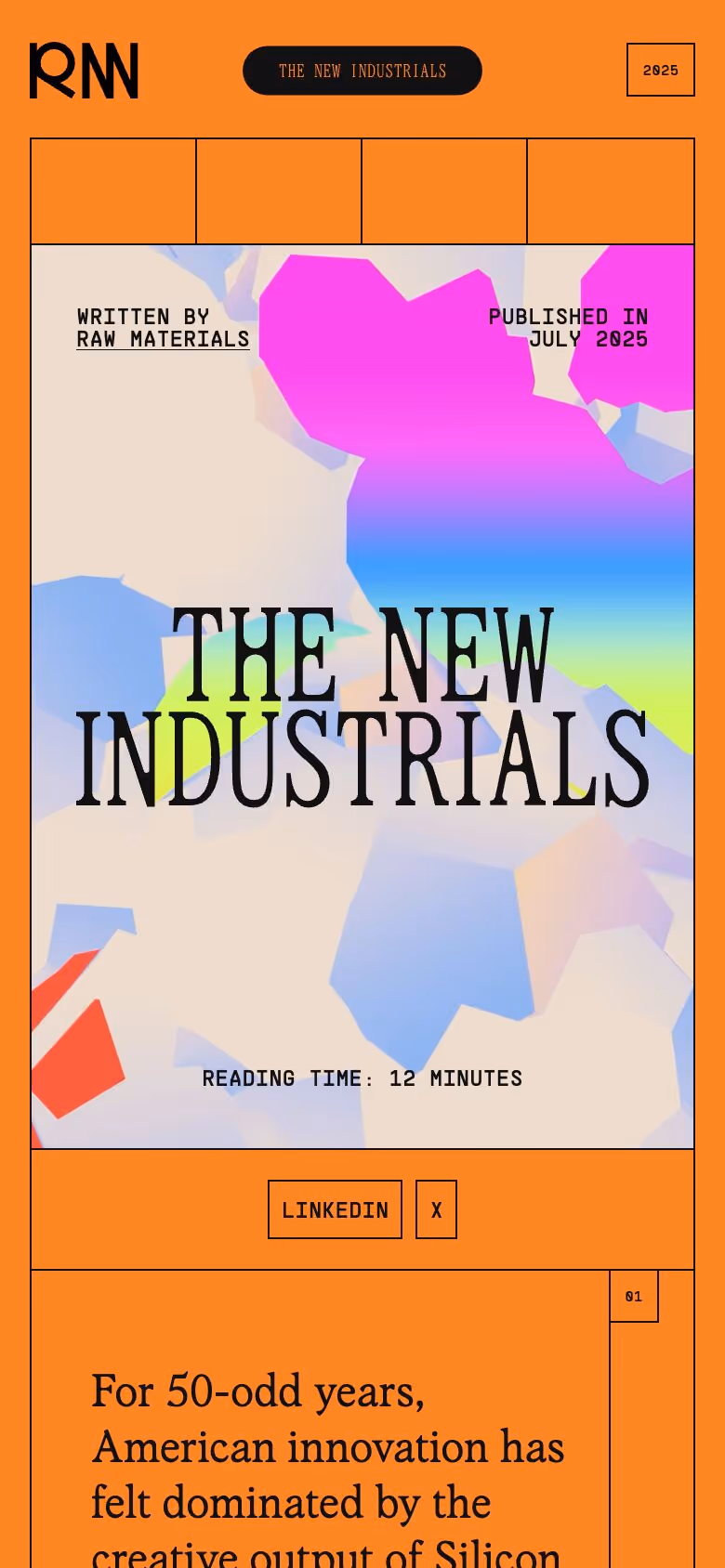 The New Industrials