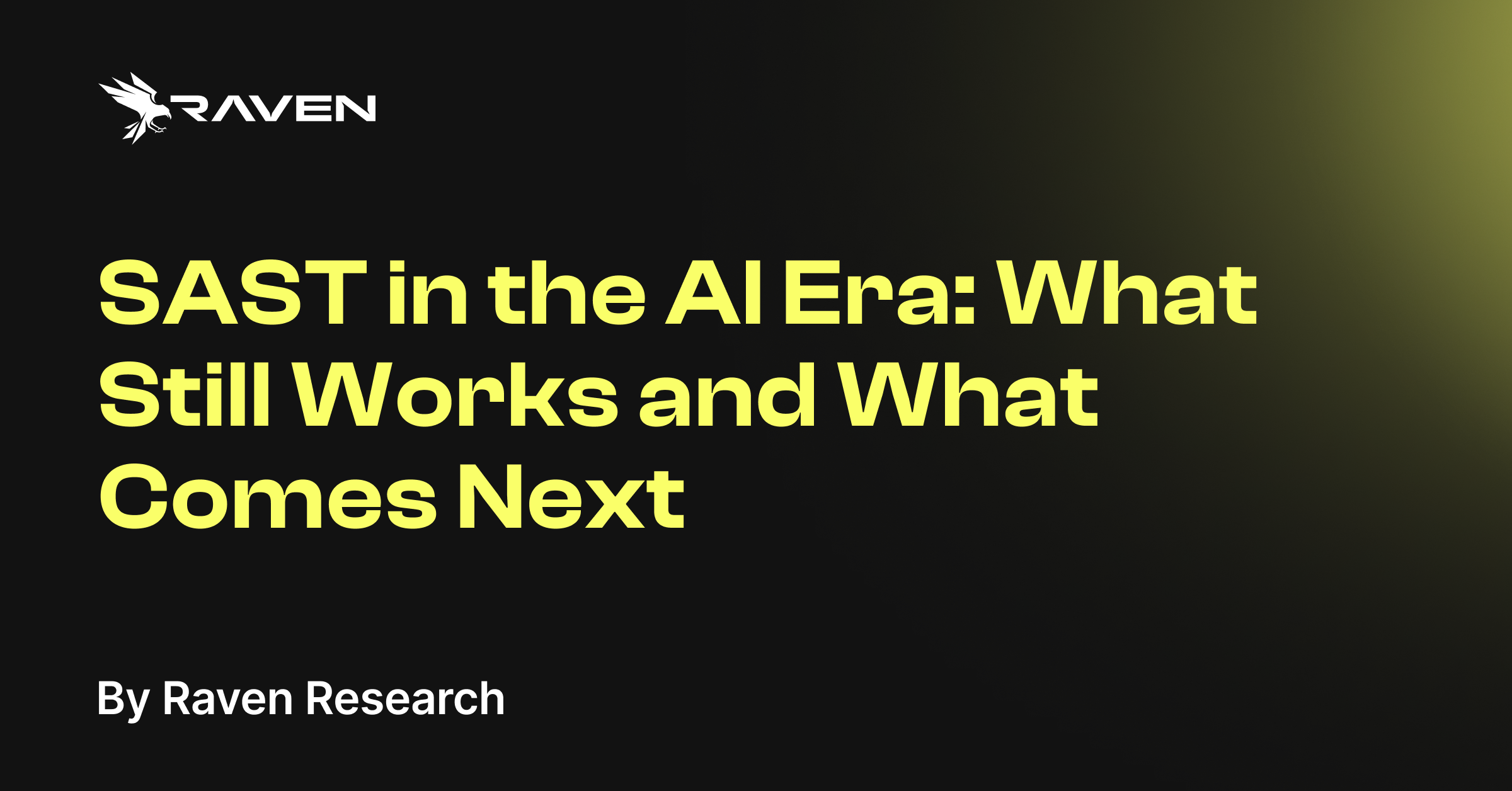 SAST in the AI Era: What Still Works and What Comes Next