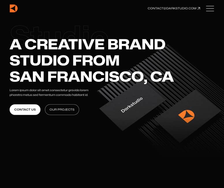 Darkstudio X - Home Page - Branding Studio Webflow Template