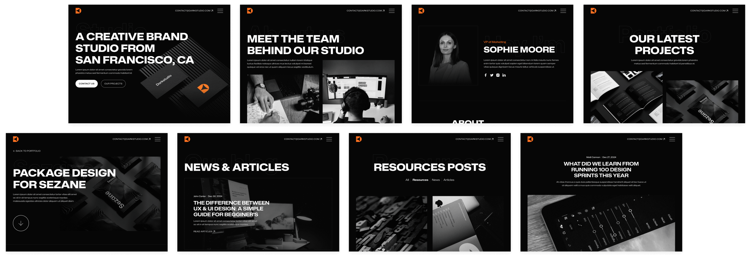 Darkstudio X - Brix Templates - Branding Studio Webflow Template
