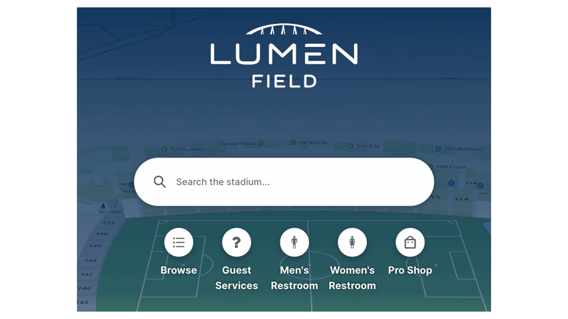 Quick-links on the Lumen Field directories.