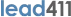 Lead411 company logo with text 'lead411' in lowercase letters.