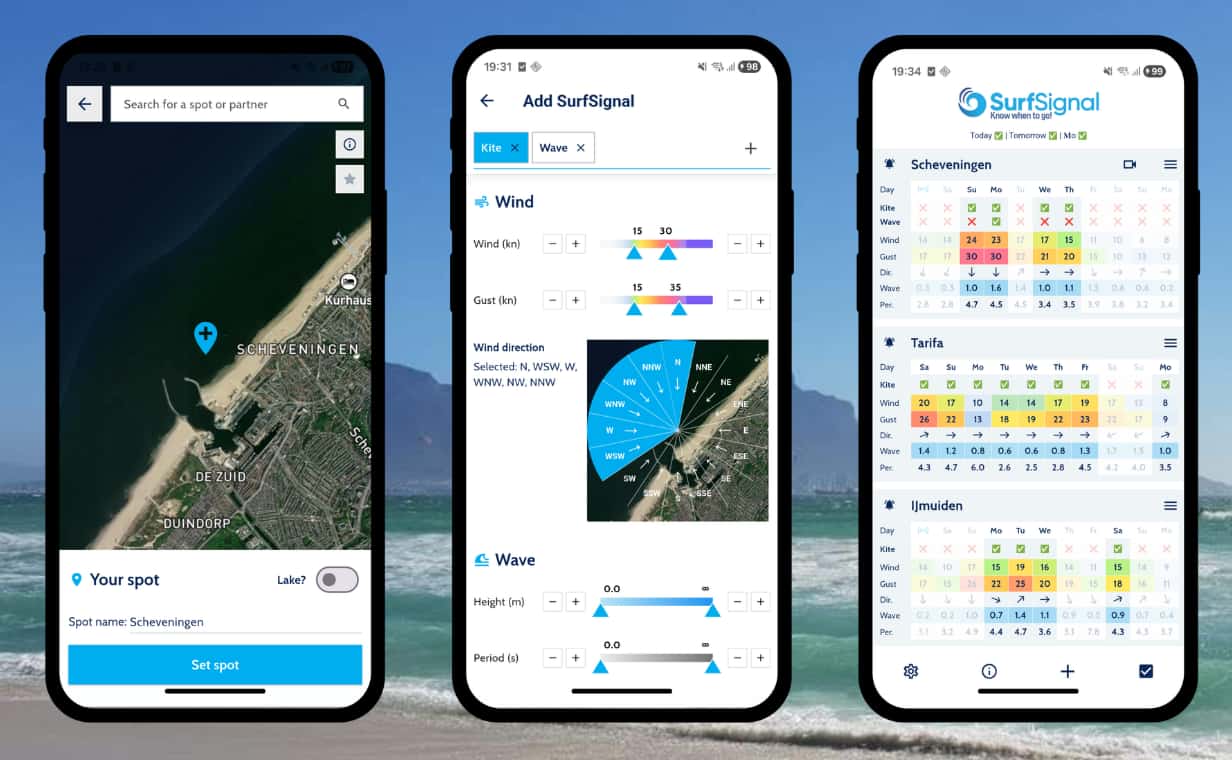 Mieux planifier selon la météo avec SurfSignal
