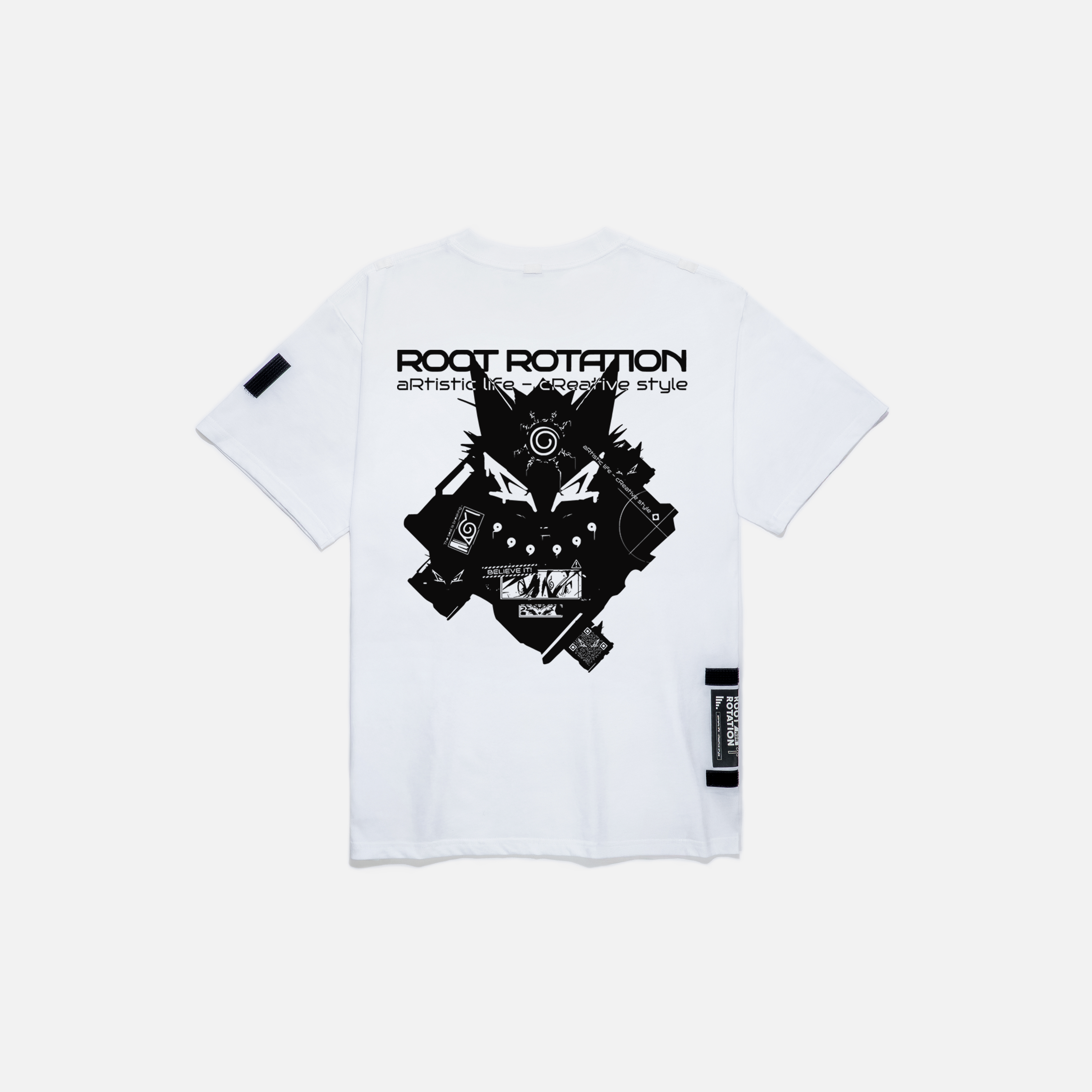 Áo Thun Oversize Kyuubi Naruto Fanart Phản Quang AR